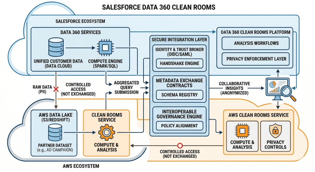 Building Data 360 Clean Rooms: Zero-Copy Architecture for Privacy-Safe Data Collaboration